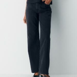 Aritzia Denim Forum jeans The Farrah 24 iconic wide leg button fly denim Jeans
